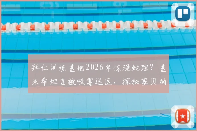拜仁训练基地2026年惊现蛇踪？基米希坦言被咬需送医，探秘塞贝纳大街场地安全管理内幕